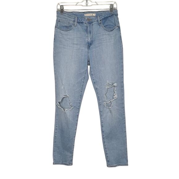 LEVI'S 721 High Rise Skinny Ankle Jeans Slimming Light Blue Wash Womens Size 29 - Picture 10 of 10